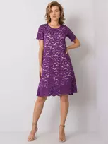 Lakerta Suknelė-LK-SK-506732.39P-tamsiai violetinė