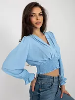 Italy Moda Palaidinė-DHJ-BZ-13866.92P-šviesiai mėlyna