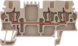 Weidmuller 1775530000 3 laidų šynų gnybtas 1,5 mm2 smėlio spalvos Ex ZDU 1,5/3AN 1775530000