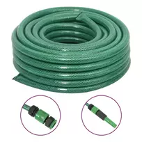 Sodo žarna su tvirtinimo detalėmis, žalia, 0,75", 50m, PVC