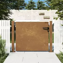 Sodo vartai, 105x105cm, corten plienas