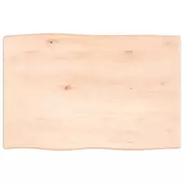 Stalviršis, 60x40x2cm, ąžuolo medienos masyvas, su gyvu kraštu