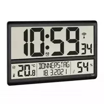 TFA Skaitmeninis XL radijo bangomis valdomas laikrodis su kambario klimatu 60.4520
