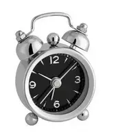 TFA 60.1000.01 Analog alarm clock MINI-NOSTALGIA juodas