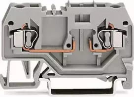 Wago 281-916 Dviejų laidų šynų jungtis 4 mm² pilka 281-916