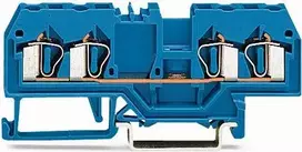 Wago 280-834 4 laidų šynų jungtis 2,5mm2 mėlyna EURO 280-834