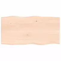 Stalviršis, 80x40x2cm, ąžuolo medienos masyvas, su gyvu kraštu