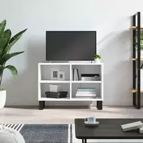 TV staliukas Televizoriaus spintelė, balta, 69,5x30x50cm, apdirbta mediena