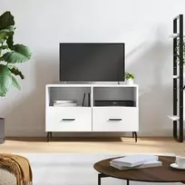 TV staliukas Televizoriaus spintelė, baltos spalvos, 80x36x50cm, mediena