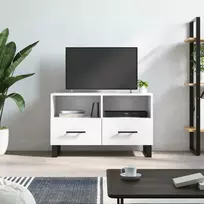 TV staliukas Televizoriaus spintelė, baltos spalvos, 80x36x50cm, mediena
