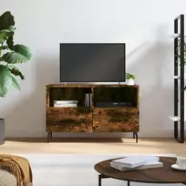 TV staliukas Televizoriaus spintelė, dūminio ąžuolo, 80x36x50cm, mediena