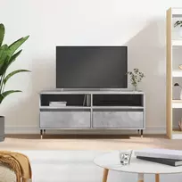 TV staliukas Televizoriaus spintelė, betono pilka, 100x34,5x44,5cm, mediena