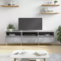 TV staliukas Televizoriaus spintelė, betono pilka, 150x30x44,5cm, mediena