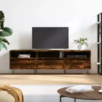 TV staliukas Televizoriaus spintelė, dūminio ąžuolo, 150x30x44,5cm, mediena