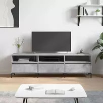TV staliukas Televizoriaus spintelė, betono pilka, 150x30x44,5cm, mediena