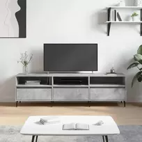TV staliukas Televizoriaus spintelė, betono pilka, 150x30x44,5cm, mediena