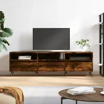 TV staliukas Televizoriaus spintelė, dūminio ąžuolo, 150x30x44,5cm, mediena