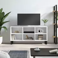 TV staliukas Televizoriaus spintelė, balta, 103,5x30x50cm, apdirbta mediena