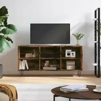 TV staliukas Televizoriaus spintelė, dūminio ąžuolo, 103,5x30x50cm, mediena