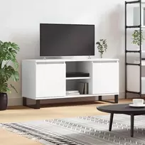 TV staliukas Televizoriaus spintelė, balta, 104x35x50cm, apdirbta mediena
