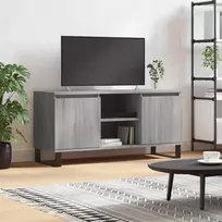 TV staliukas Televizoriaus spintelė, pilka ąžuolo, 104x35x50cm, mediena