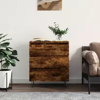 Šoninė spintelė, dūminio ąžuolo, 60x35x70cm, apdirbta mediena