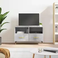 TV staliukas Televizoriaus spintelė, betono pilka, 80x36x50cm, mediena