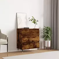 Šoninė spintelė, dūminio ąžuolo, 60x35x70cm, apdirbta mediena