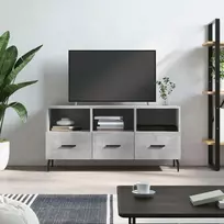 TV staliukas Televizoriaus spintelė, betono pilka, 102x36x50cm, mediena