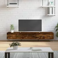 TV staliukas Televizoriaus spintelė, dūminio ąžuolo, 150x36x30cm, mediena