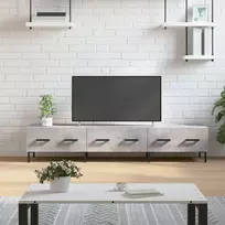 TV staliukas Televizoriaus spintelė, betono pilka, 150x36x30cm, mediena