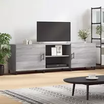 TV staliukas Televizoriaus spintelė, pilka ąžuolo, 150x30x50cm, mediena