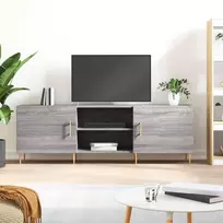 TV staliukas Televizoriaus spintelė, pilka ąžuolo, 150x30x50cm, mediena