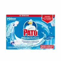 Toilet air freshener Pato Discos Activos Atsarginė dalis Tamsiai mėlyna 2 vnt. Dezinfekavimo priemonė