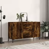 Šoninė spintelė, dūminio ąžuolo, 100x36x60cm, apdirbta mediena