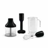 Rankinis Trintuvas - SMEG HBAC11BL 1.4L Matuoklis, 500ml Smulkintuvas, Plakiklis, Kočėlas Juodas
