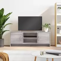 TV staliukas Televizoriaus spintelė, pilka ąžuolo, 102x30x37,5cm, mediena