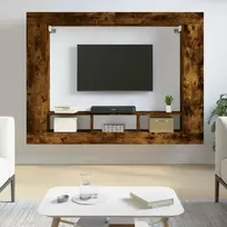 TV staliukas Televizoriaus spintelė, dūminio ąžuolo, 152x22x113cm, mediena