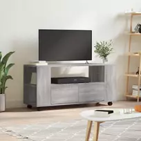 TV staliukas Televizoriaus spintelė, pilka ąžuolo, 102x34,5x43cm, mediena