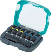 Wolfcraft Smūginių antgalių rinkinys PH1/2/3 + PZ1/2/3 + magnetinis laikiklis