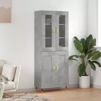 Komoda, betono pilkos spalvos, 69,5x34x180cm, apdirbta mediena