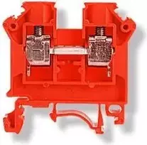 Simet 11521311 2 laidų šynų gnybtų blokas 10 mm2 raudonas NAUJAS ZSG1-10.0Nc 11521311