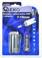 NAC GEKO UNIVERSALUS GALVUTĖS ADAPTERIS 7-19mm +ADAPTERIS
