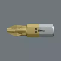 WERA TIP / antgalis (galvutė) Phillips (PH) titano TIN PH3 x 25 mm