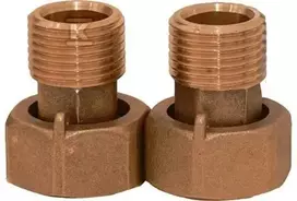 BMETERS Žalvarinės pusės jungtys vandens skaitikliams 5/4"