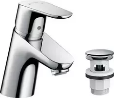 Hansgrohe FOCUS 70 praustuvo maišytuvas su atverčiamu kamščiu