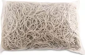 Office Products Ruoniai Office Products, skersmuo 60mm, 1,5X1.5mm, 60% Kauchuku, 1000G, Cowel, Baltas
