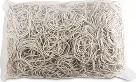 Office Products Raukšlėtosios dervos Office Products, skersmuo 50mm, 1,5X1.5mm, 60% Kauchuku, 1000G, Cowel, balta