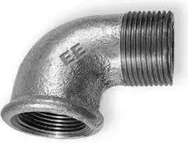 Odlewnia Zawiercie Kelio danga 90 ° 1 x 3 / 4 "cinkas