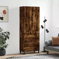 Komoda, dūminio ąžuolo spalvos, 69,5x34x180cm, apdirbta mediena